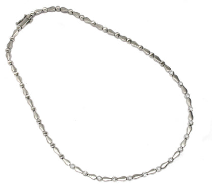 1.35ct Diamond 14k White Gold Necklace