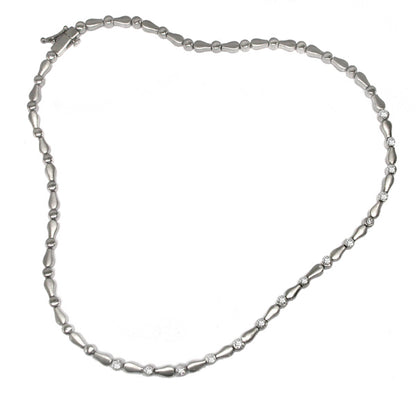 1.35ct Diamond 14k White Gold Necklace