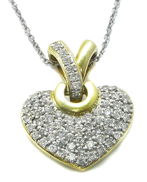 1.35ct Diamond   Heart Pendant
