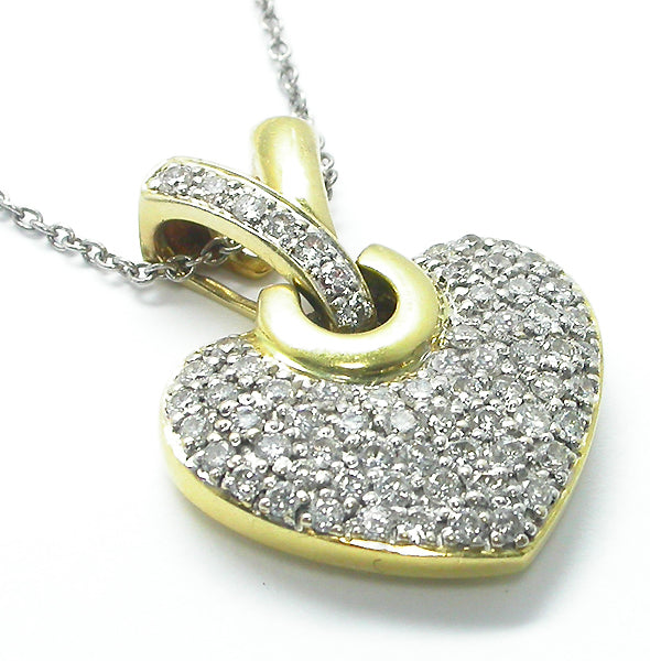 1.35ct Diamond   Heart Pendant