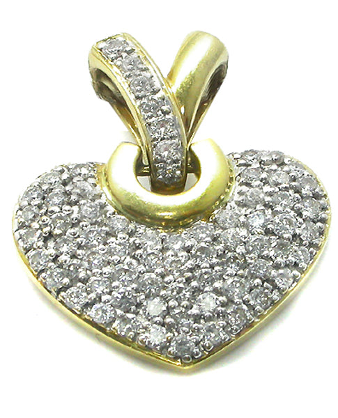 1.35ct Diamond   Heart Pendant