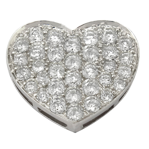 1.35ct Diamond  Heart Slide Pendant