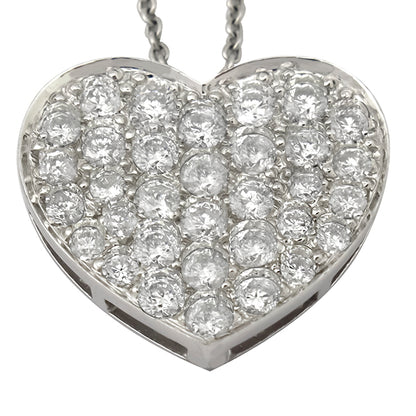 1.35ct Diamond  Heart Slide Pendant