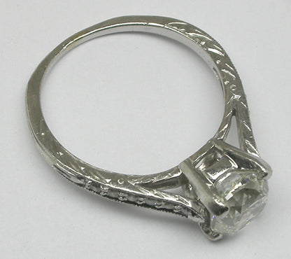 1.36ct Diamond Platinum Engagement Ring