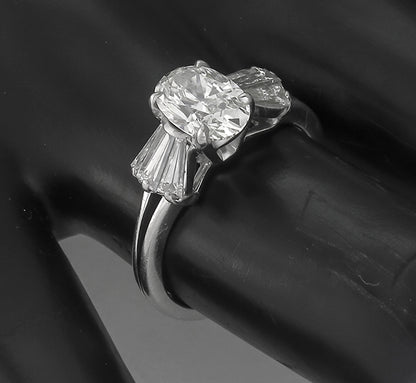 1.36ct Diamond Platinum Engagement Ring