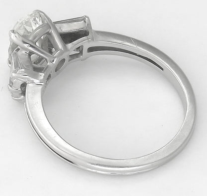 1.36ct Diamond Platinum Engagement Ring