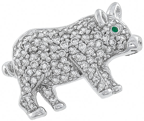 1.40ct Diamond Pig Pin