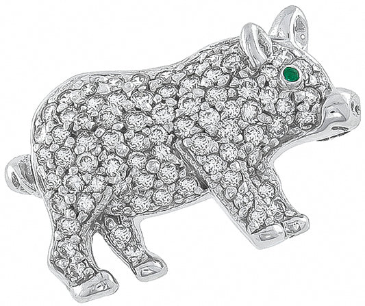 1.40ct Diamond Pig Pin
