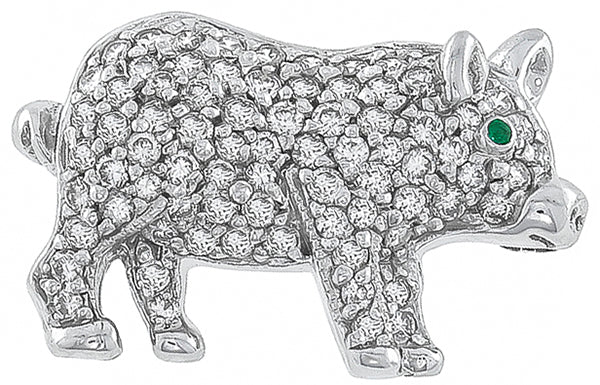 1.40ct Diamond Pig Pin