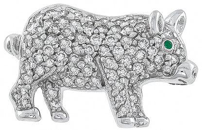 1.40ct Diamond Pig Pin