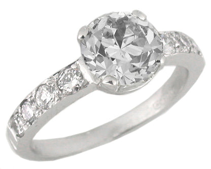 1.41ct Diamond 18k Gold Engagement Ring