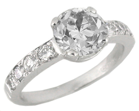 1.41ct Diamond 18k Gold Engagement Ring
