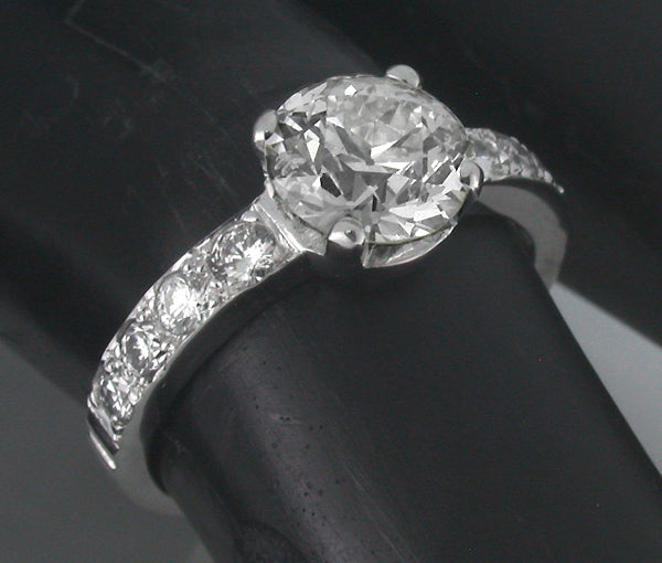 1.41ct Diamond 18k Gold Engagement Ring