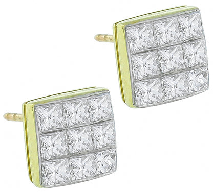 1.42ct Diamond Estate Earrings
