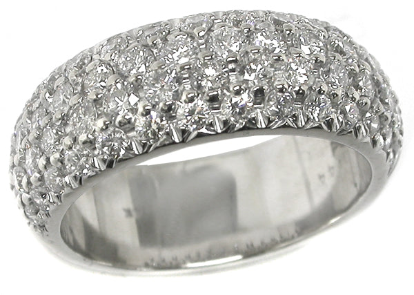 1.44ct Diamond 14k White Gold Wedding Band