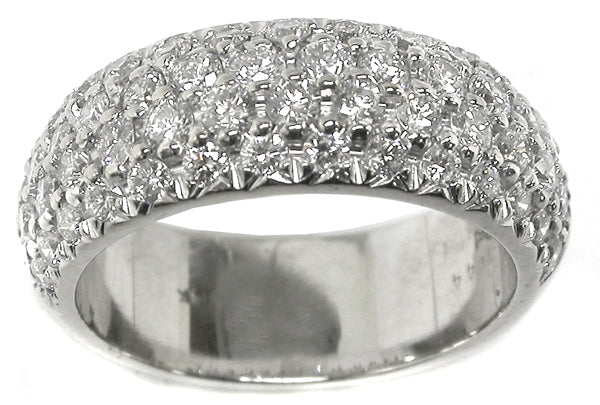 1.44ct Diamond 14k White Gold Wedding Band