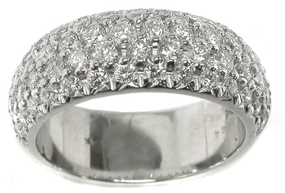 1.44ct Diamond 14k White Gold Wedding Band