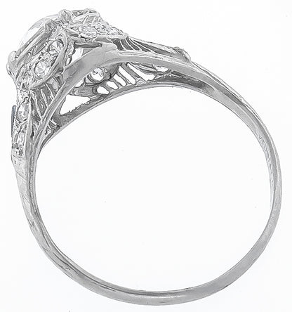 1.47ct Antique Diamond Engagement Ring