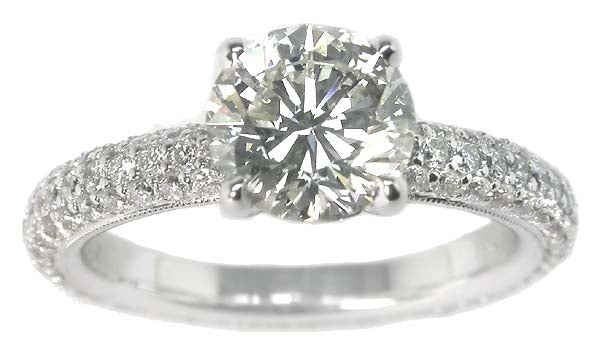 1.48ct Diamond 18k White Gold Engagement Ring