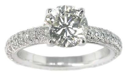1.48ct Diamond 18k White Gold Engagement Ring