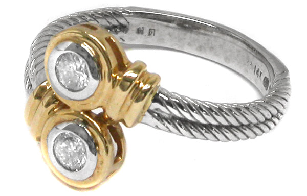 14k Yellow & White Gold Diamond  Ring