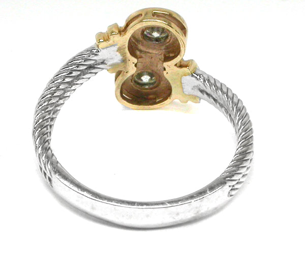 14k Yellow & White Gold Diamond  Ring