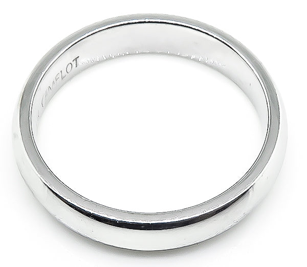 14k White Gold Classic Wedding Band