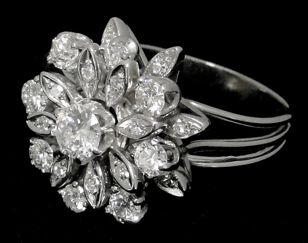 1.50ct Diamond 14k Gold Cocktail Ring