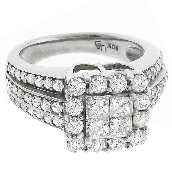 1.50ct Diamond Cluster Ring