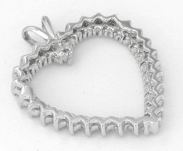 1.50ct Diamond Gold Heart Pendant