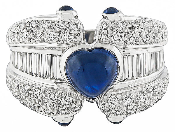 1.50ct Diamond Sapphire Ring