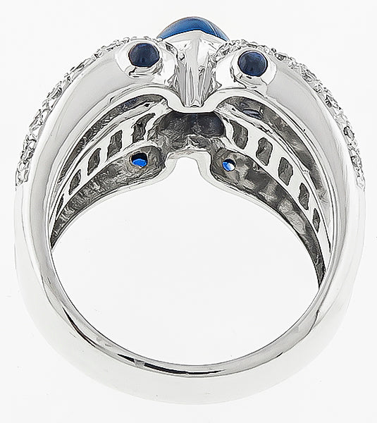 1.50ct Diamond Sapphire Ring