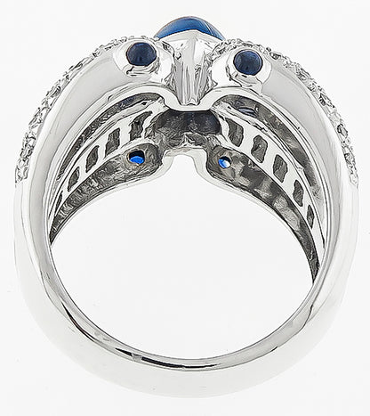 1.50ct Diamond Sapphire Ring