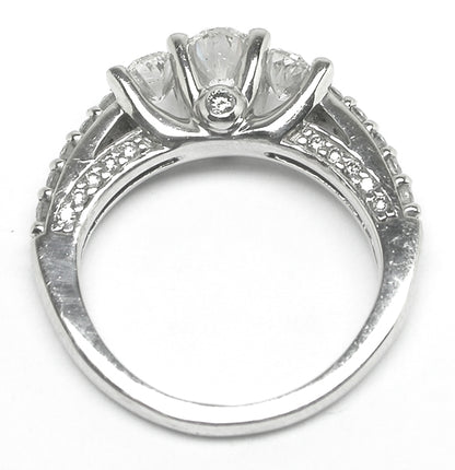 1.50ct Oval Cut Diamond 14k White Gold Engagement Ring