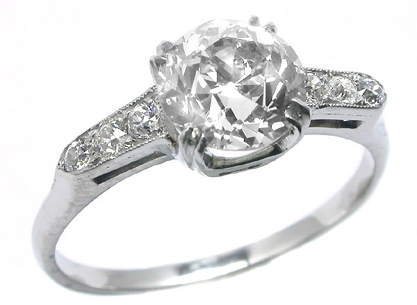 EGL 1.53ct Diamond Platinum  Engagement Ring