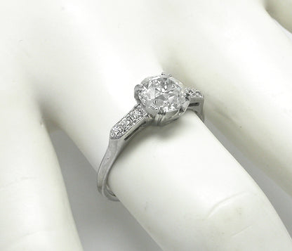 EGL 1.53ct Diamond Platinum  Engagement Ring