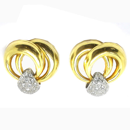 1.54ct Diamond Gold Earrings