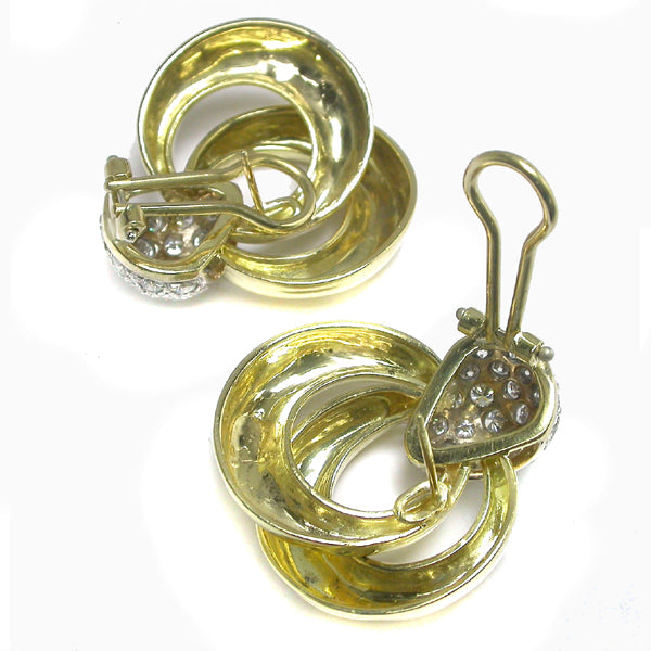 1.54ct Diamond Gold Earrings