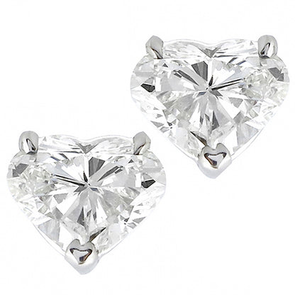1.55ct Heart Diamond  Stud Earrings