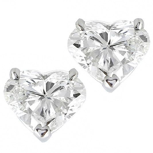 1.55ct Heart Diamond  Stud Earrings