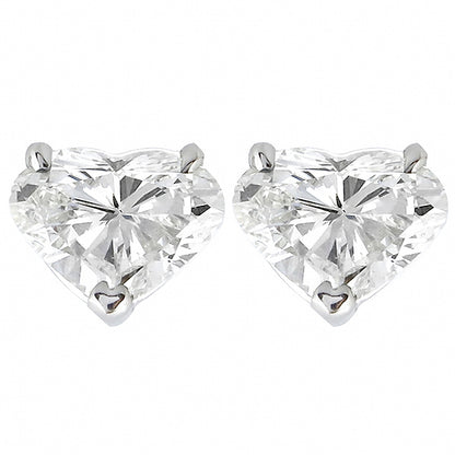 1.55ct Heart Diamond  Stud Earrings