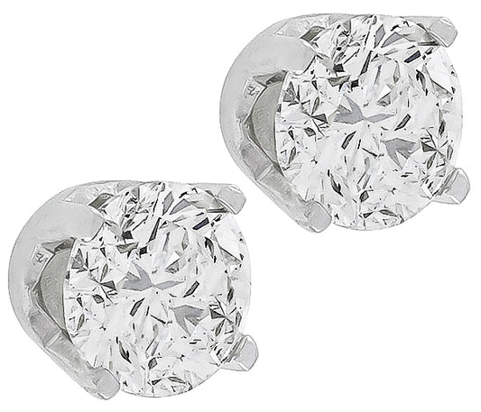 1.58ct Diamond Stud Earrings