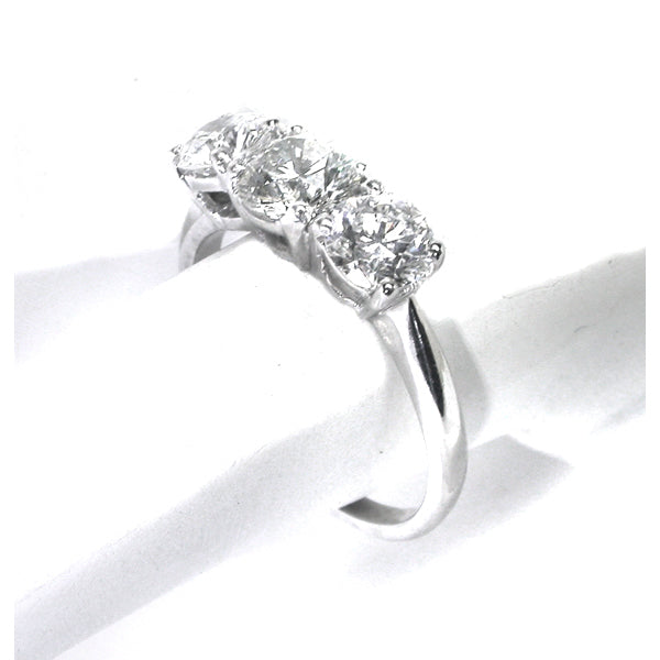 1.60ct 3 Diamond Platinum Ring
