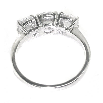 1.60ct 3 Diamond Platinum Ring