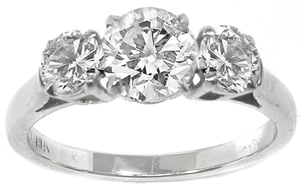 1.60ct Diamond 18k White Gold  Anniversary Ring