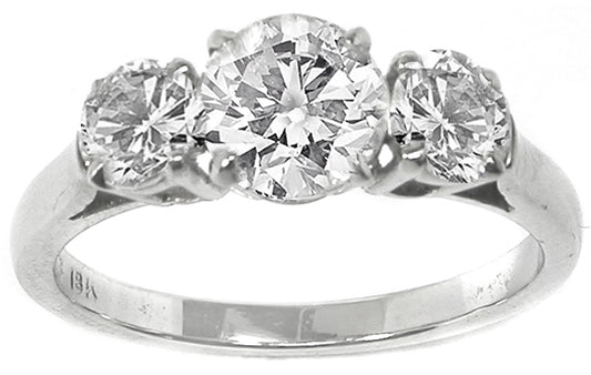 1.60ct Diamond 18k White Gold  Anniversary Ring