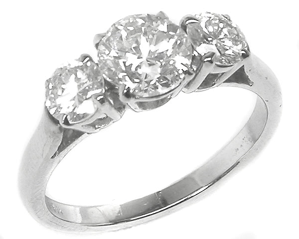 1.60ct Diamond 18k White Gold  Anniversary Ring