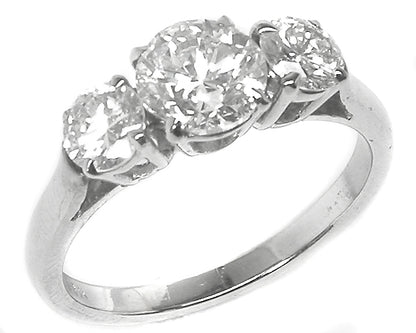 1.60ct Diamond 18k White Gold  Anniversary Ring