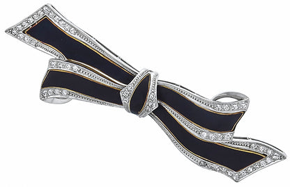 1.60ct Diamond Enamel Pin