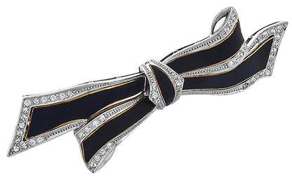 1.60ct Diamond Enamel Pin